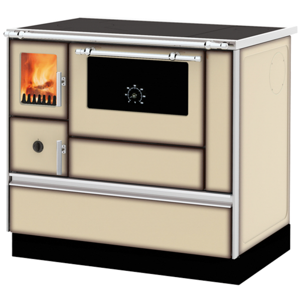 Alfa Plam Šporet na čvrsto gorivo 8kW, desna, krem