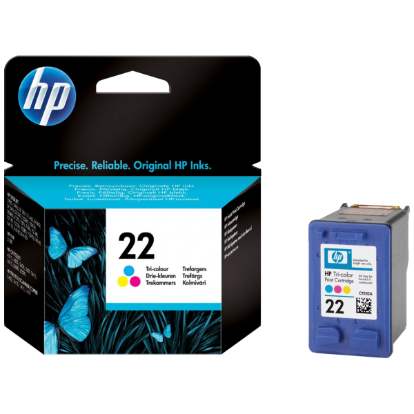 HP Tinta 22 (C9352AE), boje , 5ml, 165 stranica