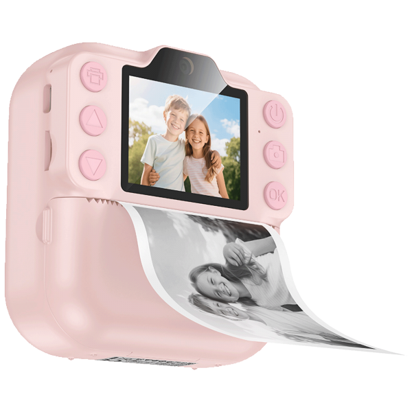 hoco. Dječija kamera sa printerom, 2" IPS LCD, 1080p