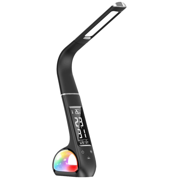 MeanIT Lampa, LED, stolna sa satom i alarmom - L10