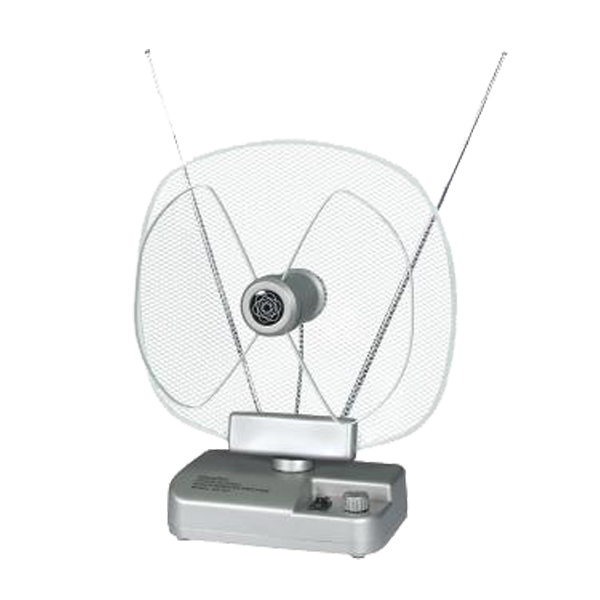 Falcom Antena sobna sa pojačalom, UHF/VHF, srebrna - ANT-204S