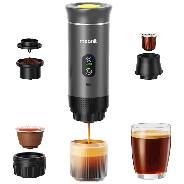 MeanIT Prijenosni aparat za espresso kafu, univerzalni 3-u-1