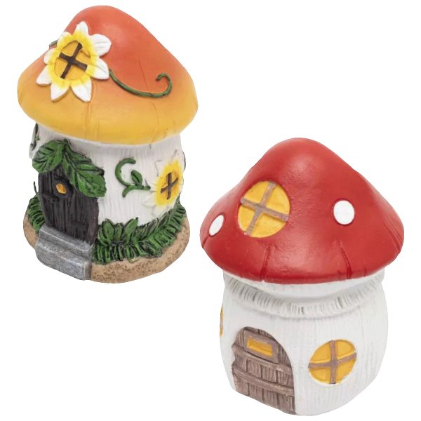 home Solarna vrtna lampa u obliku kućice-gljiva, 40 mAh - MX675