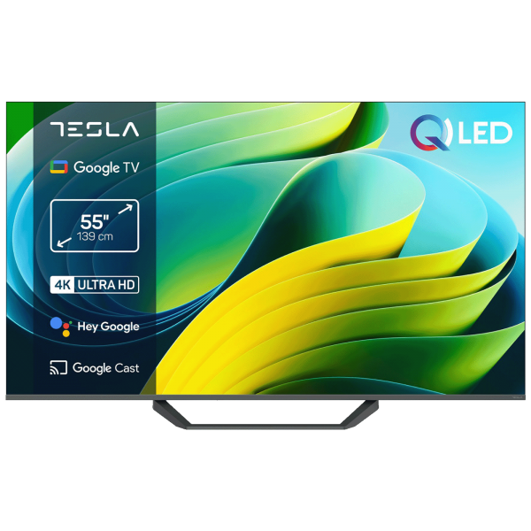 Tesla Televizor Smart QLED 4K UltraHD 55", Series 6, Google TV
