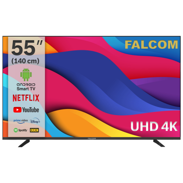 Falcom Televizor Smart LED TV 55" UHD ,Bluetooth ,WiFi, Android