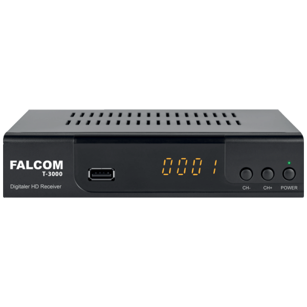 Falcom Prijemnik zemaljski, DVB-T/T2/C, HEVC, HDMI, USB - T-3000