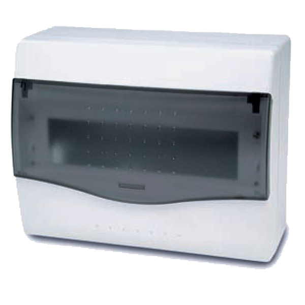 Famatel Kutija za osigurače nadžbuk, 8/10 osigurača, providna, IP40