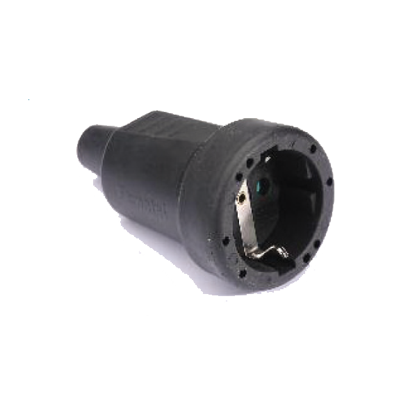 Famatel Utičnica, gumirana, sa uzemljnjem, IP44 - 2106