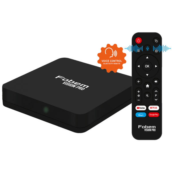 Fobem Prijemnik IPTV@Android,6K,4/64GB, WiFi 2.4/5GHz, Bluetooth