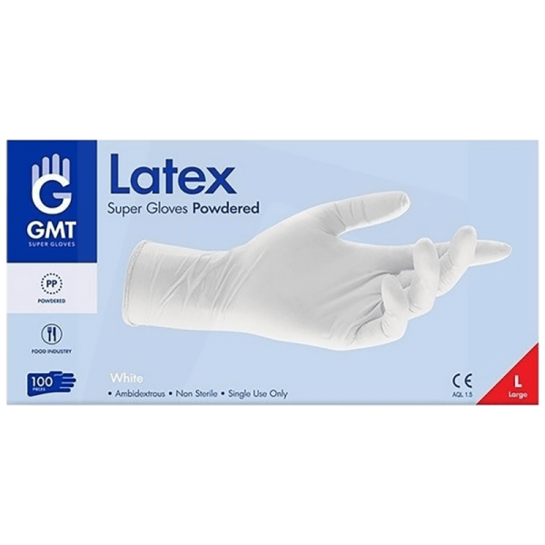 GMT Rukavice, latex, M veličina, 100 kom.