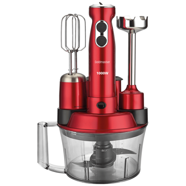 Goldmaster Štapni mikser sa posudom, 5u1, 1000 W, Multipraktik