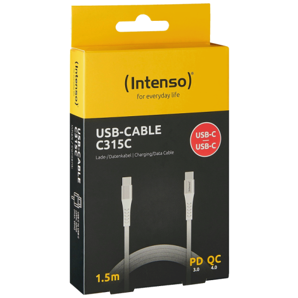 (Intenso) USB kabl za smartphone, USB type C, 1.5 met.
