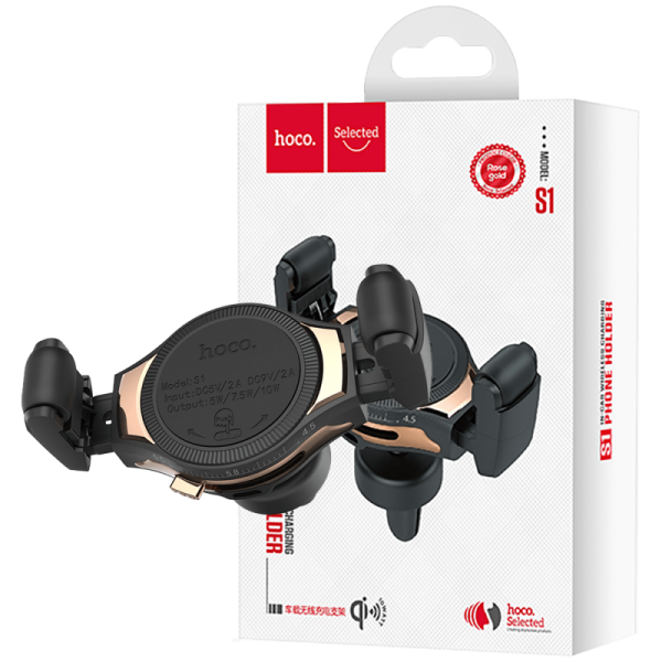 hoco. Auto punjač, bežični, za smartphone, USB, 5 V / 10 W