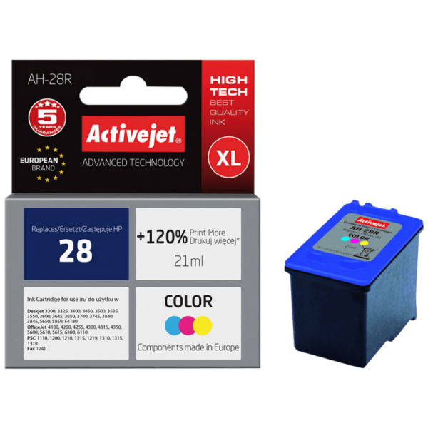 Activejet Tinta za printer, boje, zapremina 21 ml.