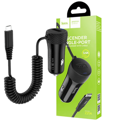 hoco. Auto punjač sa micro...