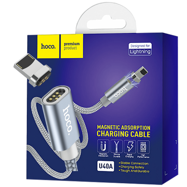 hoco. USB kabl za iPhone, metal magnetic, Lightning, 2.0 A