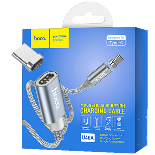 hoco. USB kabl za smartphone, metal magnetic, type C, 2.0 A