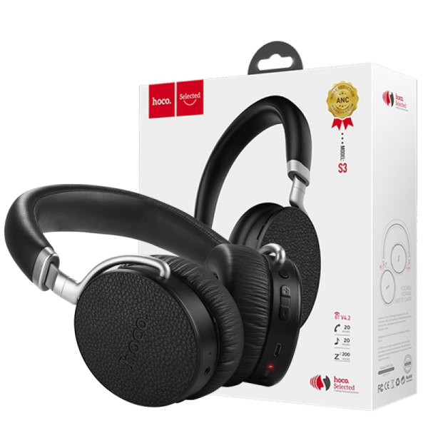 hoco. Slušalice bežične/žične, ANC Bluetooth, mikrofon, 20h rada