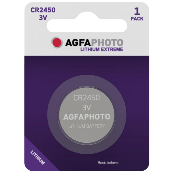 Agfa Baterija litijska, CR2450, 3V, dugmasta, blister 1 kom.