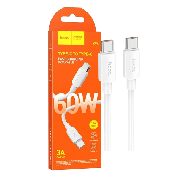 hoco. USB kabl za smartphone, type C, 60W, bijela