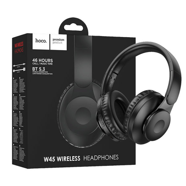 hoco. Slušalice bežične, Bluetooth - W45 Enjoy, Black