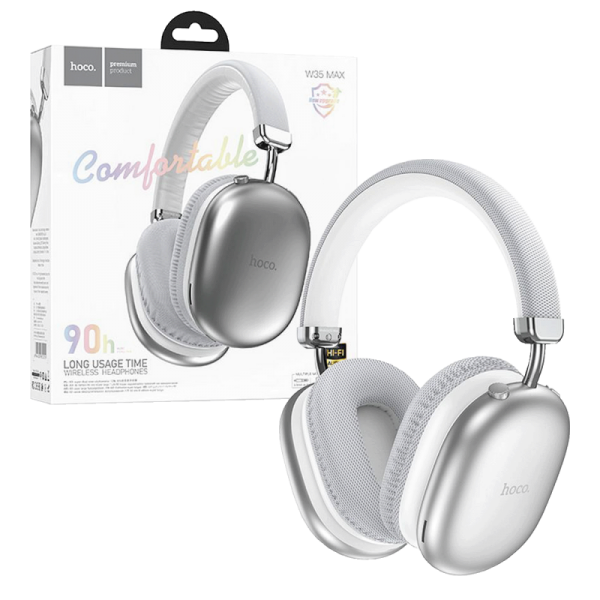hoco. Slušalice bežične, Bluetooth - W35 Max Joy Silver
