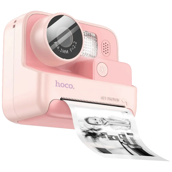 hoco. Dječija kamera sa printerom, 2" IPS LCD, 720p, microSD