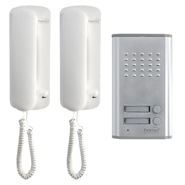 home Interfon žični sa dvije unutarnje jedinice, elek.otvaranje 