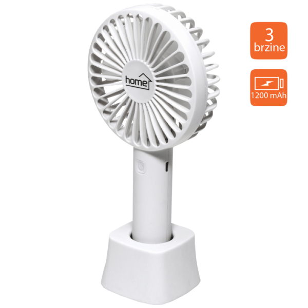 home Ventilator ručni / stolni, promjer 9 cm, Li-Ion 800mA