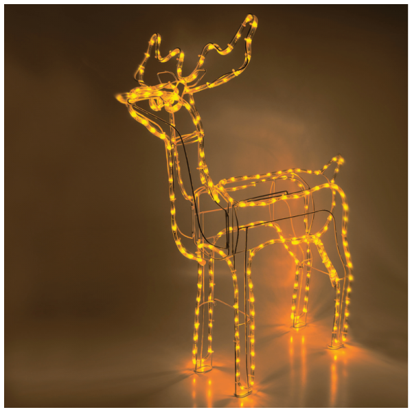 home Dekorativna rasvjeta, LED 3D figura, jelen - ROPE 1