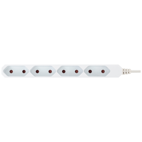 home Produžni kabl, 4 EURO utičnice, 0.75mm², 3 met, bijeli