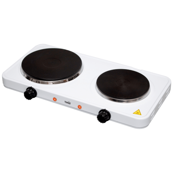 home Električno kuhalo, 2 ploče - 15/18 cm, 2500 W, bijela