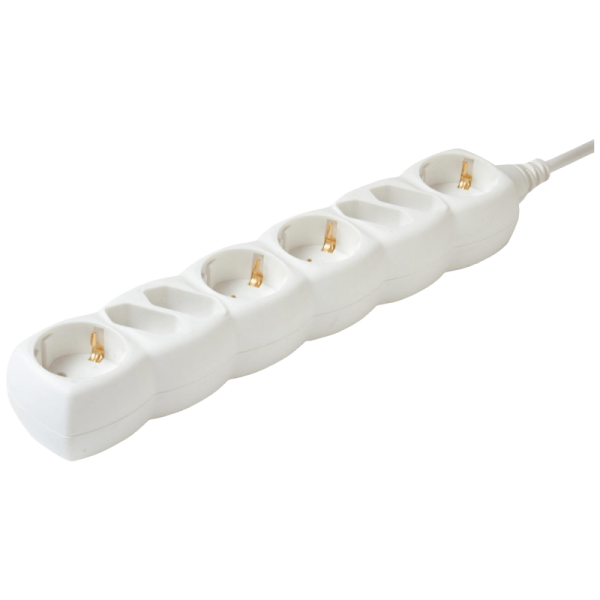 home Produžni kabl, 4 shuko+4 euro utičnice, 1.5mm²,3 met, bijeli