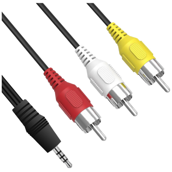 Amiko Činč 3 x RCA na Jack 3.5mm kabl, 1.2 met