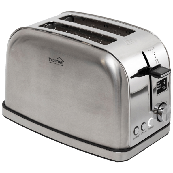 home Toster, 950W, za 2 kriške, 7 nivoa tostiranja, LCD