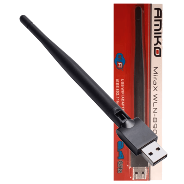 Amiko Wi-Fi mrežna kartica, USB, 2.4 GHz, 150 Mbps - WLN-890