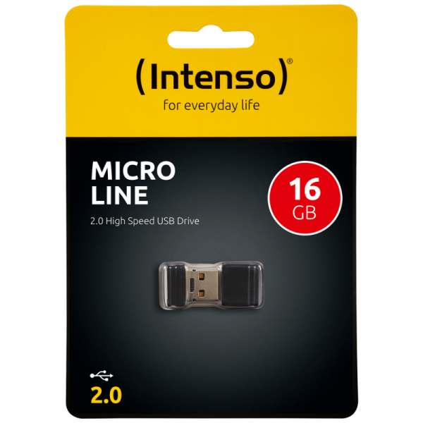 (Intenso) USB Flash drive 16GB Hi-Speed USB 2.0, Micro Line